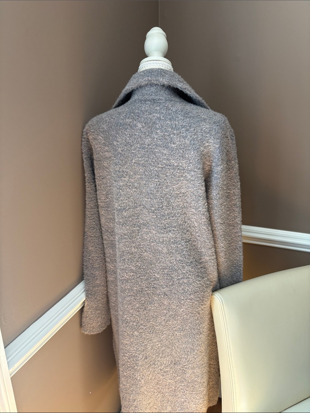 Cyrus Teddy Coat in Heather Gray - Picture 5 of 8